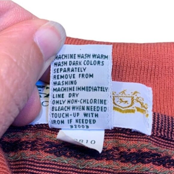 Vintage 90s IZOD Club Coral Brocade Polo Shirt Small - Picture 4 of 6